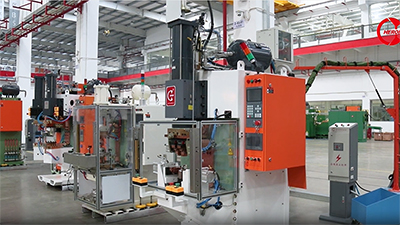 ماكينة اللحام 660KVA MFDC لأنابيب المنحنية لخزان سائل الضاغط، DB-660-18002