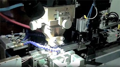 ماكينة القطع واللحام المخصصة 330KVA MFDC للحام أسلاك النحاس المضفرة، DB-330-15004